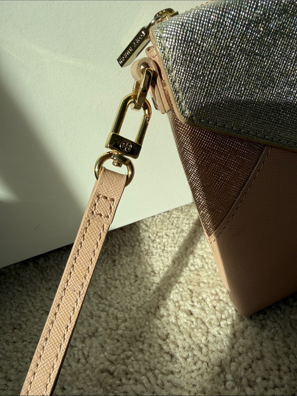 Tory Burch Metallic Blush Color-Block - Picture 4 of 6